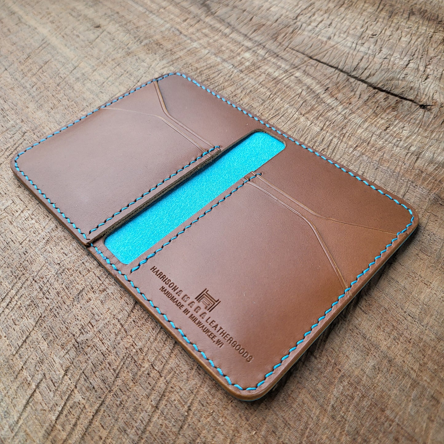 Vertical Curved Cross Card Wallet