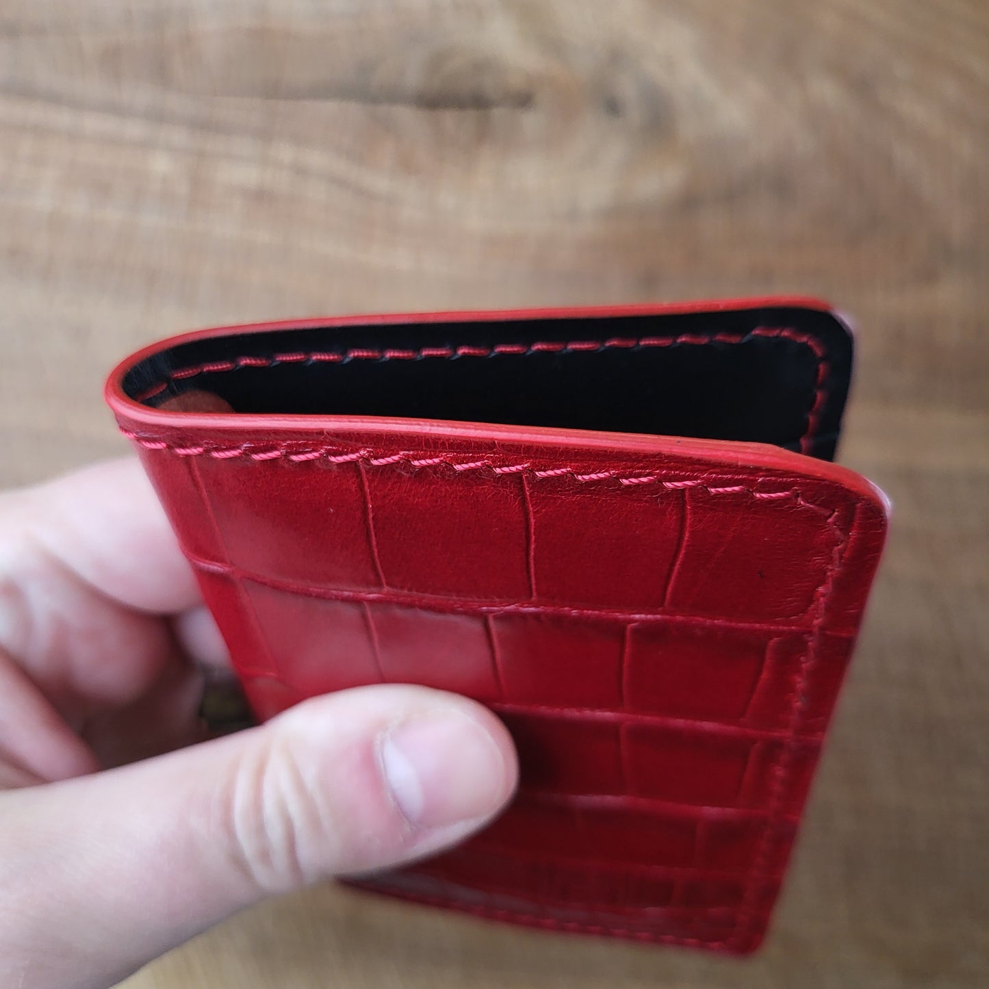 Vertical Cross Pocket Card Wallet