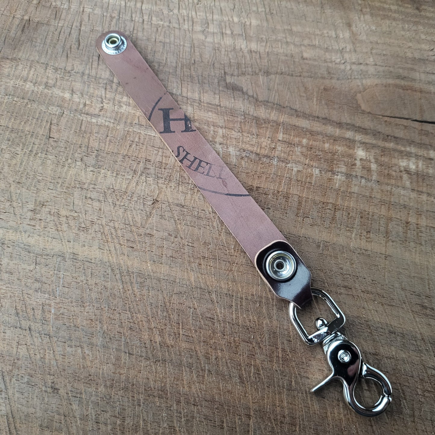 Shell Cordovan Leather Keychain