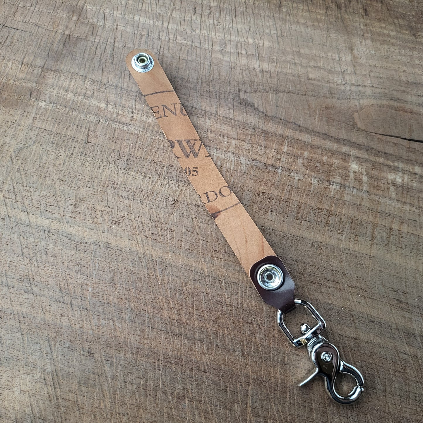 Shell Cordovan Leather Keychain