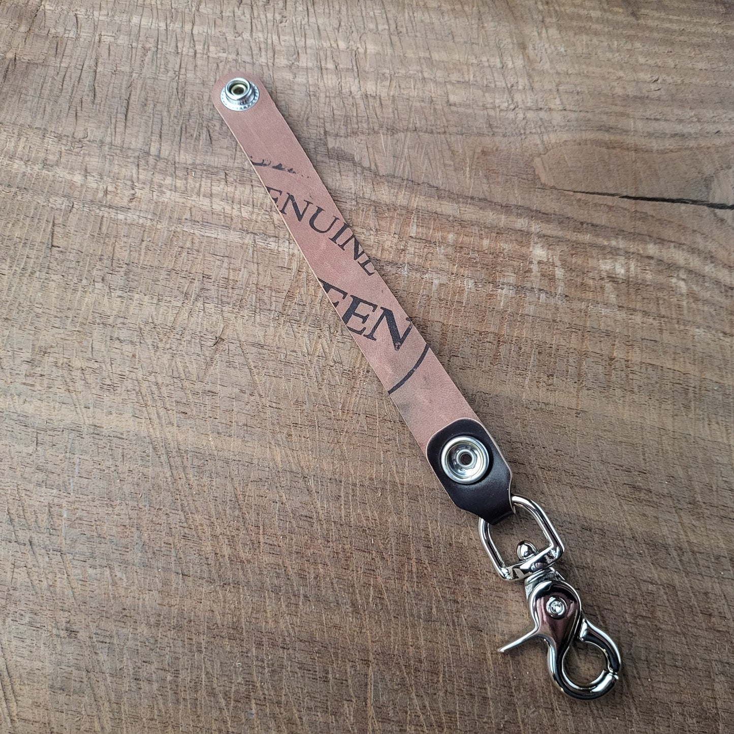 Shell Cordovan Leather Keychain