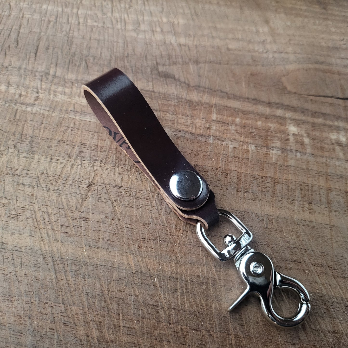 Shell Cordovan Leather Keychain