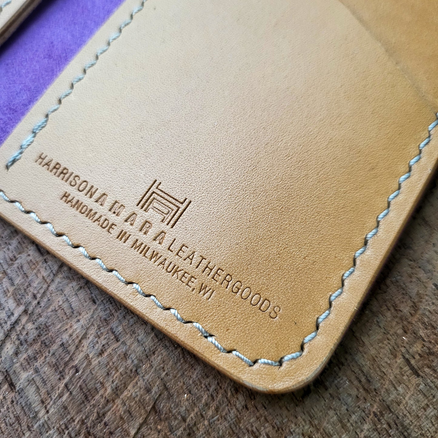 Vertical Curved Cross Card Wallet