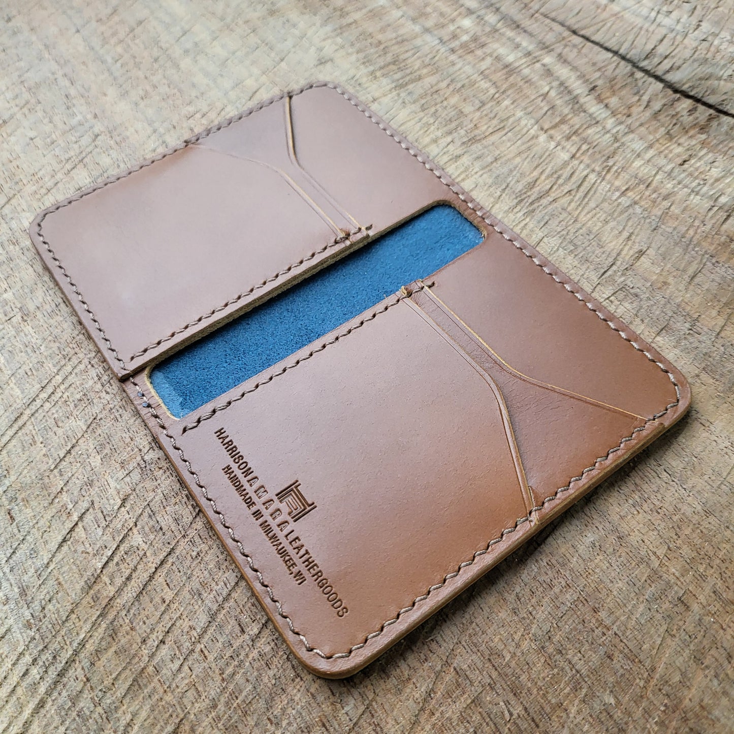 Vertical Curved Cross Card Wallet