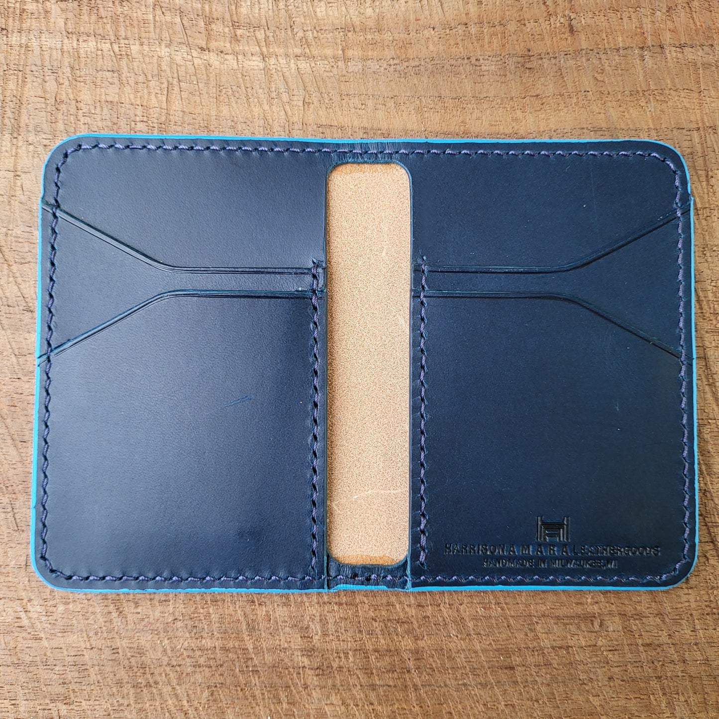 Vertical Curved Cross Card Wallet