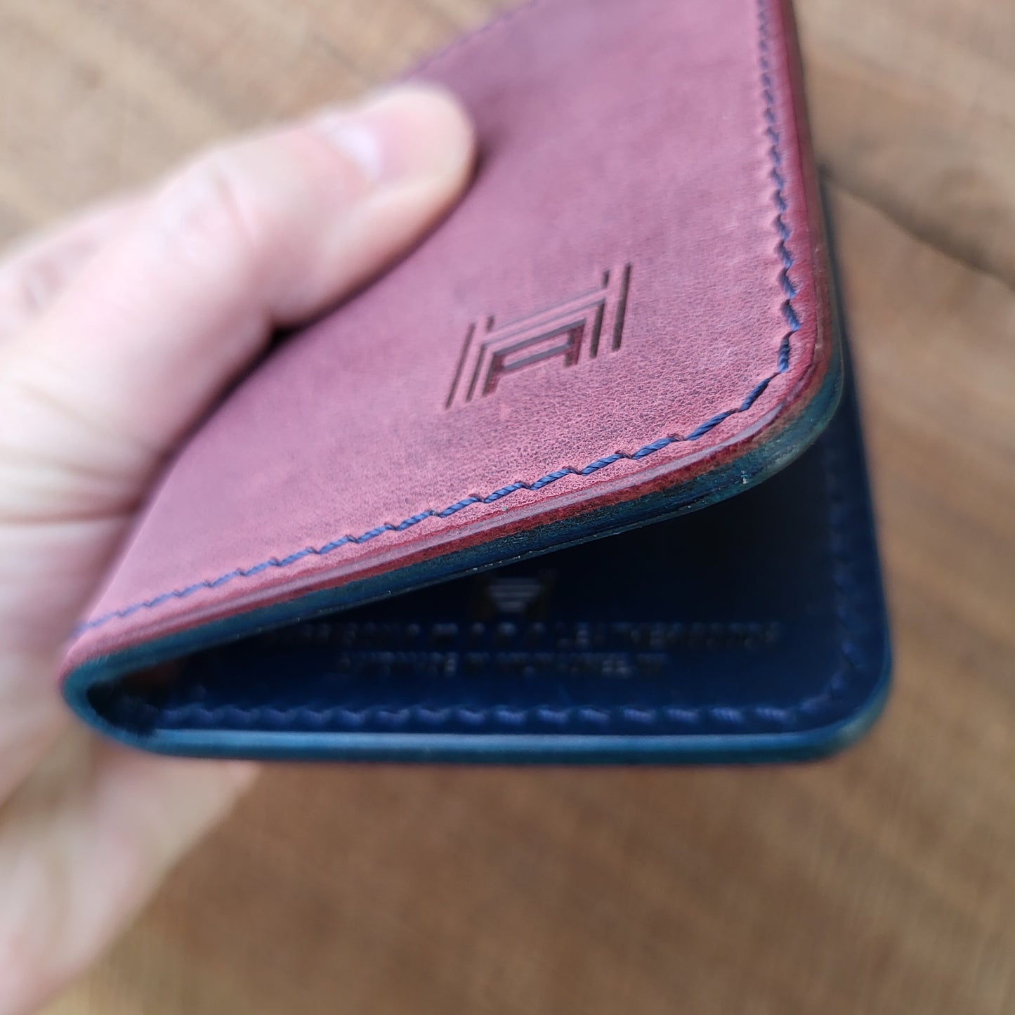 Vertical Curved Cross Card Wallet