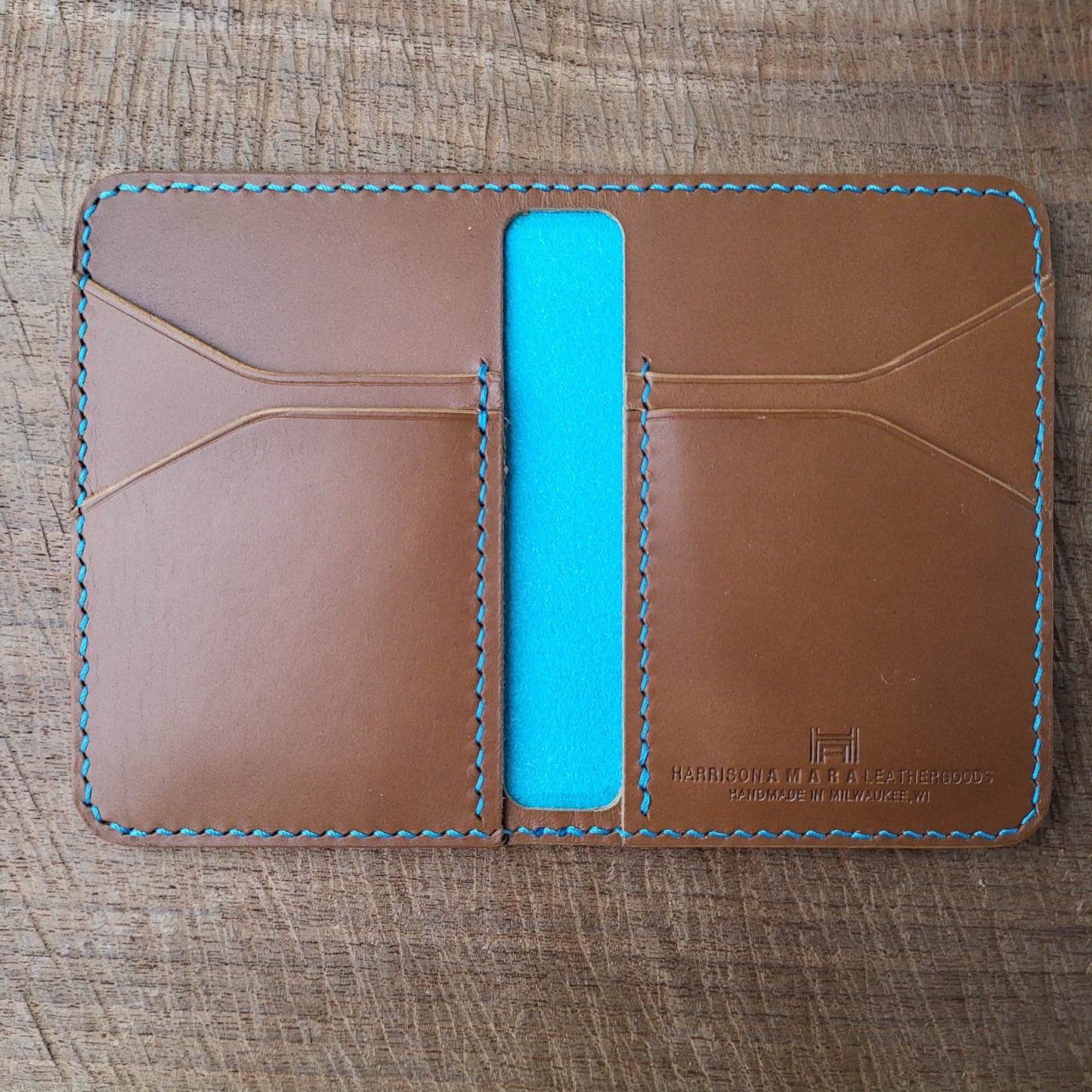 Vertical Curved Cross Card Wallet